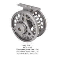 3/4 Fly Fishing Reel Fly Fishing Reel CNC Machined สำหรับน้ำเค็ม