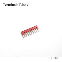 [HOT QAA,JXHKLWW 121] FBS 10 6 Spring Terminal Central Intercell Connector Din Rail Block ST ปลั๊กเสียบสะพานสั้นแถบเชื่อมต่อ FBS10 6