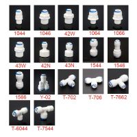 1/4 3/8 OD Hose Tube 1/4 1/2 3/4 1/8 Plastic Pipe Quick Connectors RO Water Connector Fittings Reverse Osmosis System