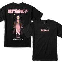 เสื้อยืดโอเวอร์ไซส์เสื้อยืดแขนสั้นเสื้อยืด พิมพ์ลาย Primitive X Demon Slayer Nezuko Kamado สําหรับผู้ชายS-5XL S-5XL