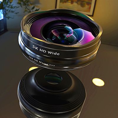 TOKOHANSUN Professional HD Camera Lens Kit 0.45X Wide Angle & 15X Macro Lens Mobile Phone Lens for iPhone 6s 7 plus SamsungTH