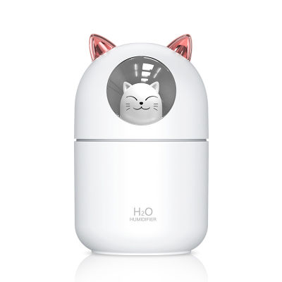 [COD]USB เครื่องเพิ่มความชื้นแมวน่ารักแมวสัตว์เลี้ยงน่ารักไฟกลางคืนที่มีสีสันหมอกหนาเดสก์ท็อปพิมพ์ของขวัญในรถ logo