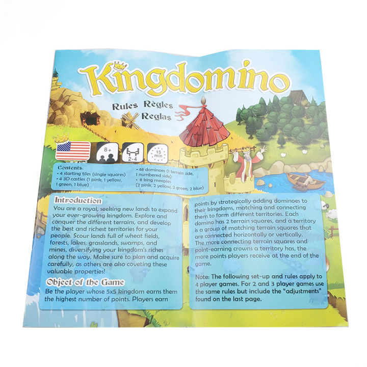 kingdomino-ได้รับรางวัลครอบครัวกระดานกลยุทธ์เกม