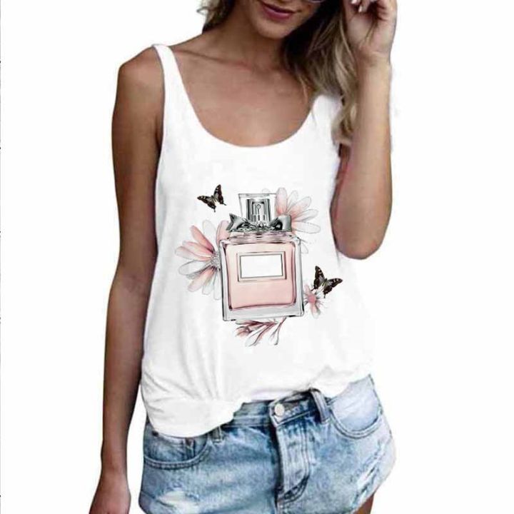 sleeveless-camisole-feathers-catcher-print-loose-female-t-shirt-90s