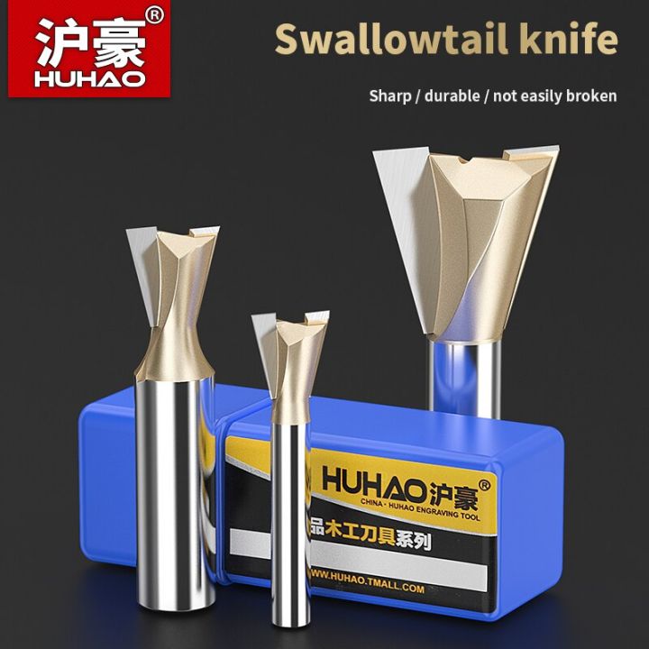 huhao-shank-12-7mm-dovetail-joint-router-bits-สําหรับเครื่องตัดทังสเตนไม้งานไม้แกะสลัก-bits-เครื่องมือช่างไม้