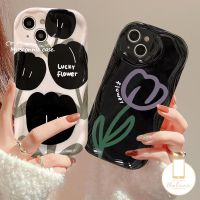 MissConnie ดอกไม้สุดหรูเคสสำหรับ Infinix Smart 5 7 6 Plus Hot 30 11 20 10 12 Play 30i ขายดี8 9 10 Lite Note 12 G96 12 12 4G ขอบโค้ง3D หยักทิวลิปย้อนยุคมันวาวเคส Tpu นิ่มลายดอกไม้