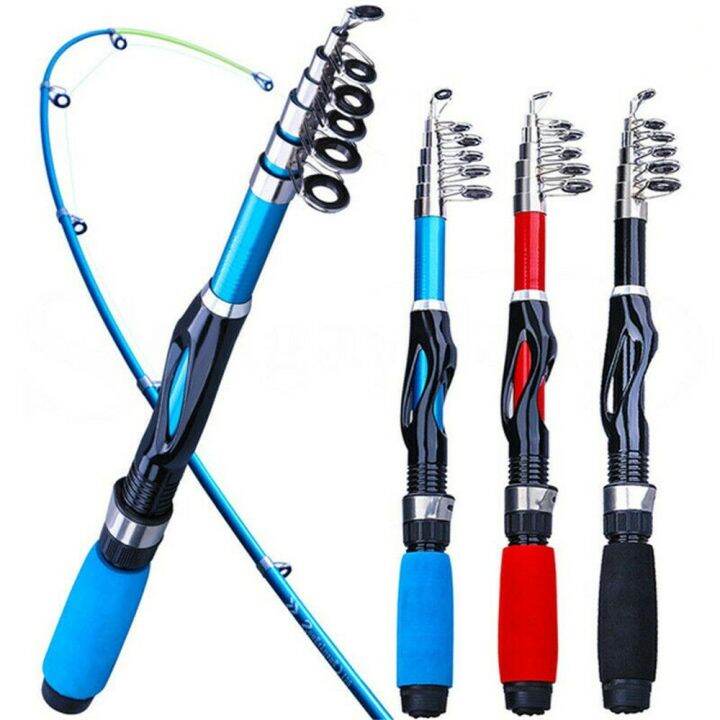 // Travel Fishing Rod Spinning Fishing Pole Portable Telescopic  Fishing Rods Stream Hand Pole Fishing Tackle 