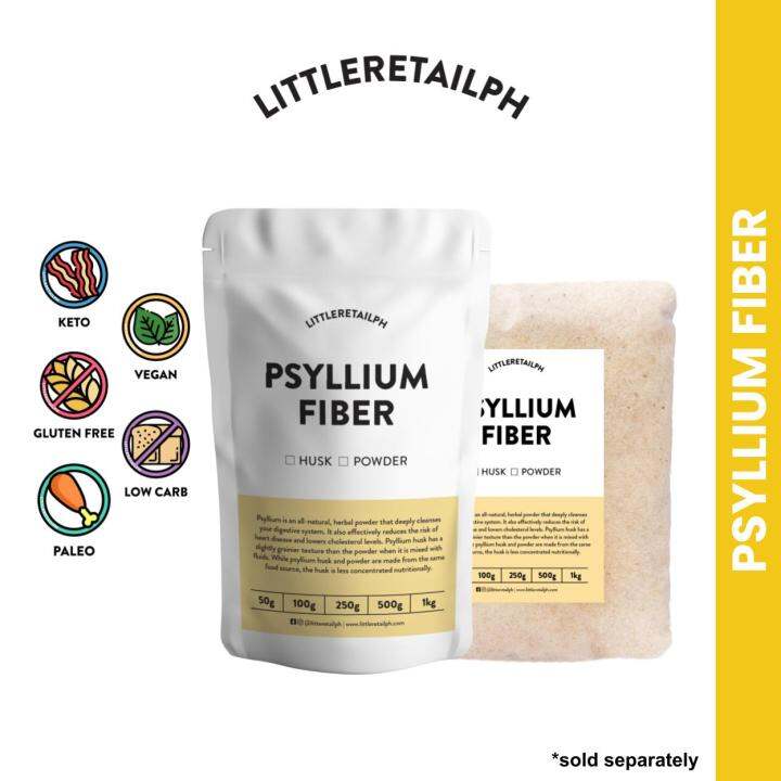 Whole Psyllium Fiber HUSK & POWDER for Keto and Low Carb Diet Lazada PH