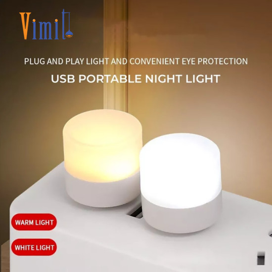 Vimite warm usb plug lamp small night light computer mobile power charging - ảnh sản phẩm 1