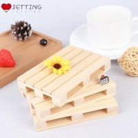 【YF】♧  1PC Pallet Beverage Coasters Anti-skid Cup Mug Coaster Pot Cushion 12x8x2cm