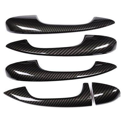 ABS Carbon Fiber Door Handle Cover Trim Sticker for Mercedes Benz C Class W205 GLC X253 E Class W213 Car Accessories