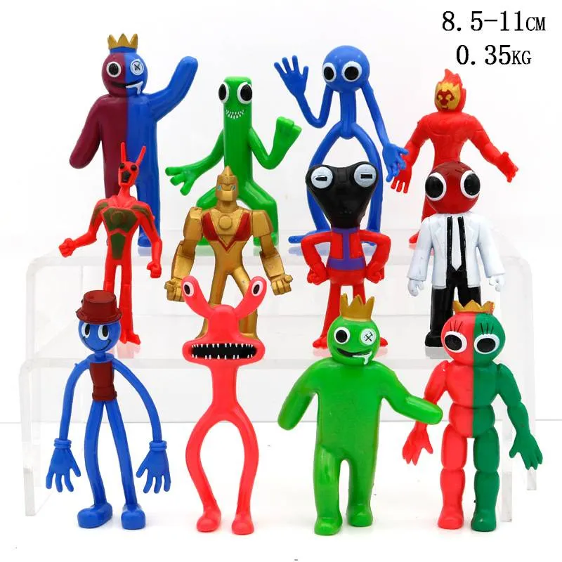 12pcs Roblox Jogo Rainbow Amigos Action Figure Pvc Doll Toy Collectible  Horror Modelo Brinquedos Crianças Presente de Natal