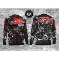 [In stock] 2023 design full honda crf150l sublimation motorcycle long sleeve shirt，Contact the seller for personalized customization of the name