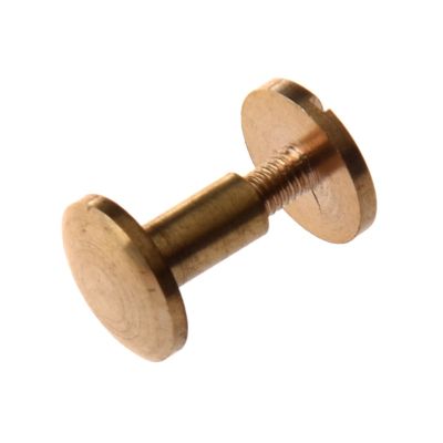 10x Arc Solid Brass Button Stud Screw Nail Screw back Leather Rivet Belt 6mm