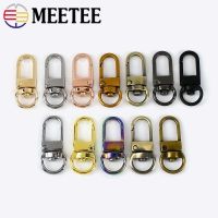 【CW】 Meetee 10/20Pcs 10mm Metal Dog Collar Swivel Clasps Webbing Leather Carfts Accessories