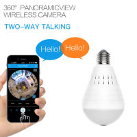 360 Wireless Camera Bulb Fisheye WiFi IP Panoramic Camera Lamp Home Security CCTV Surveillance Two Way Talk Night Vision New