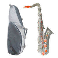 Vibrato Saxophone Tenor แซกโซโฟน เทนเนอร์ รุ่นใหม่ปี 2023 T1S Polycarbonate Light Clear Transparent สีใส Clear ยางสีส้ม