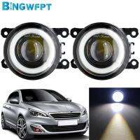 High Quality Fog Light Angel Eye For Peugeot 308 2013 2014 2015 2016 2017 2018 DRL 12V H11 LED Fog Lamp