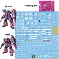 Limited Time Discounts For HG UC 1/144 Messer Type F02 Commander Type Water Slide Pre-Cut UV Light-Reactive Details Decal Sticker Reprint Ver G-REWORK