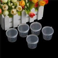 100Pcs Wholesale Clear Food Small Sauce Containers Package Box amp;Lid Portable Disposable Portable Plastic Cups Transparent