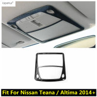 หลังคาไฟอ่านหนังสือโคมไฟปั้นกรอบครอบตัดสำหรับนิสสันเทียน่า Altima 2014 - 2020 ABS คาร์บอนไฟเบอร์อุปกรณ์ตกแต่งภายใน