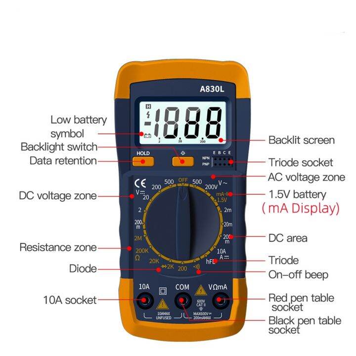 a830l-lcd-digital-multimeter-ac-dc-voltage-diode-freguency-multitester-current-tester-luminous-display-with-buzzer-function