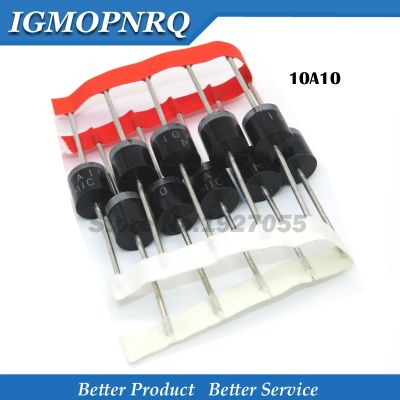 ☍♨﹊ 10PCS 10A10 R-6 DIP 10A 1000V 10a10 electrical Axial Rectifier Diode NEW