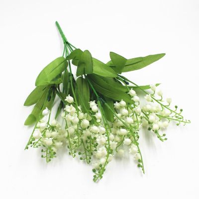 [AYIQ Flower Shop] ปลอม Bell Orchid ดอกไม้ช่อดอกไม้จำลอง Suzuran สีขาว Campanula งานแต่งงานตกแต่งดอกไม้ประดิษฐ์