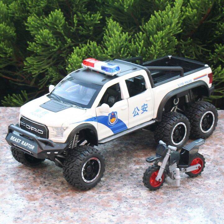 1-28-ford-raptor-f150-police-car-pickup-simulation-alloy-diecasts-metal-car-model-off-road-big-foot-truck-sound-and-light-toys