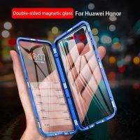 HOT weime428 - / โลหะแม่เหล็กคู่ด้านข้างสำหรับ Huawei P30 P20 P40 Mate 40 30 20 Pro Honor 20 Lite 8X 9X Y9 Prime P สมาร์ท2019ฝาครอบ