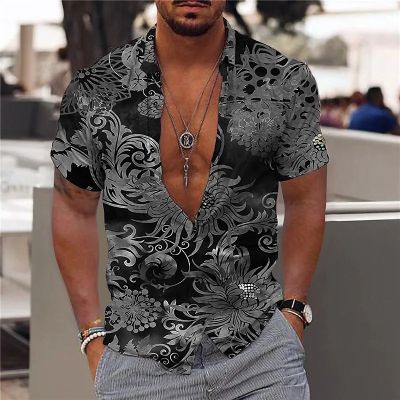 เสื้อฮาวาย2022สำหรับสั้นสำหรับผู้ชายชุดวันหยุดชายหาดเสื้อ5xl ฤดูร้อนเสื้อเบลาส์โอเวอร์ไซส์ชายเสื้อพิมพ์ลาย3D