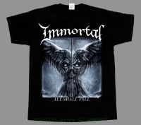 Immortal All Shall Fall Heavy Metal New Short Long Sleeve Black T Shirt T Shirt Men Short Sleeve