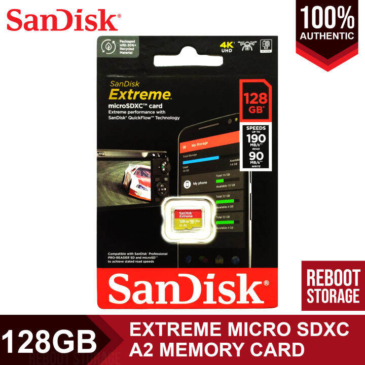 SanDisk 128GB Extreme UHS3 A2 micro SDXC Memory Card Lazada PH