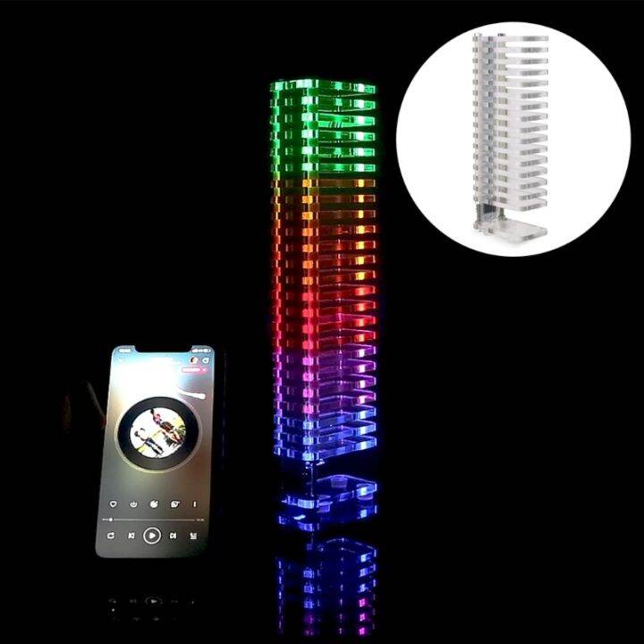 Music Audio Spectrum Analyzer Kit USB 5V LED Fantasy Crystal Cube Level