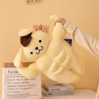 【CW】58-85cm Sanrio Pom Pom Purin Muscle Funny Plush Doll Toy Kawaii Cartoon Anime Soft Pillow Stuffed Decor Birthday Gift for Kids