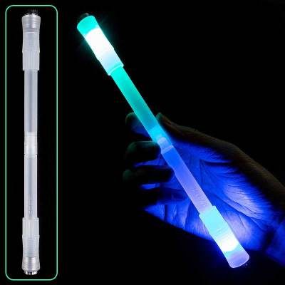 ปากกาบีบอัดปากกาปรับสมดุลหมุนได้เรืองแสงในที่มืดปากกาสำหรับควงเรืองแสงปากกา LED ลูกข่างของเล่นของขวัญสำหรับเด็กผู้ใหญ่ปากกาสำหรับควง