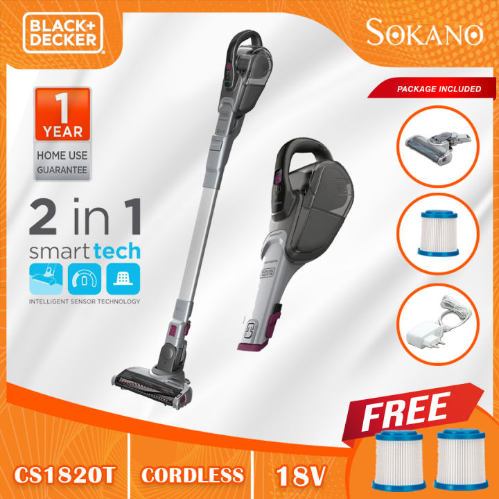 18V 2 in 1 Smart Tech Stick Vac