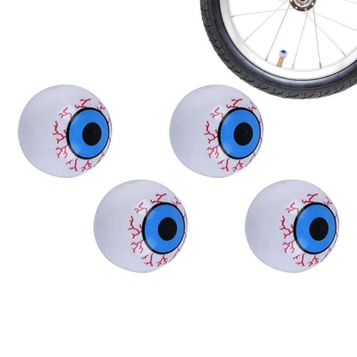 tire-valves-stem-caps-4-pack-funny-eyeball-tire-air-caps-tire-air-caps-metal-with-liner-corrosions-resistant-leak-proof-for-suvs-bike-and-bicycle-trucks-motorcycles-stylish