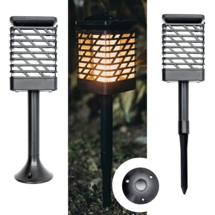outdoor-solar-lanterns-led-waterproof-garden-lamp-flickering-flame-decorative-garden-lights-with-wall-mount-amp-ground-spike