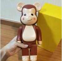 อินเทรนด์รุนแรงหมีทำมือรุ่น Bearbrick Bearbri เด็กน้อย Shinnosuke ตกแต่งของเล่น400%