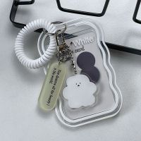 New Photocard Holder Cloud Shape bus card cover shell Kpop Photo Student Cards Holder Key Chain Protect Case Kawaii Stationery