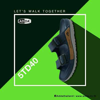 ADDA รองเท้าลำลอง สำหรับผู้ชาย แบบสวม รุ่น 5TD40M1 (ไซส์ 7-10) New