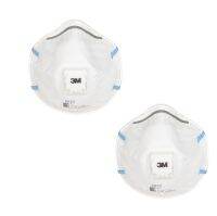 หน้ากากป้องกันฝุ่นละอองและฟูมโลหะ (2ชิ้น) 3M Particulate Respirator with Valve 8822 P2