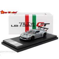 โมเดลดาว1:64โมเดลรถอัลลอย458GT LBWK LB-Silhouette ต่อสู้กับ Grey