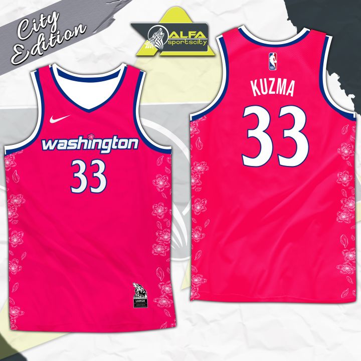 NEW CITY EDITION - WIZARDS - KUZMA - FULL SUBLIMATION BASKETBALL JERSEY ...