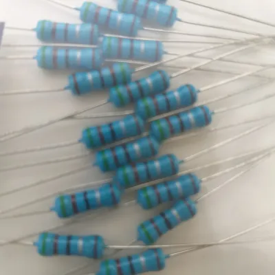 [ 20PCS ] 1/2 W 100Ω ~ 680Ω +-1%( R 5 แถบสี ) Resistor ตัวต้านทาน จำนวน 20 ตัว