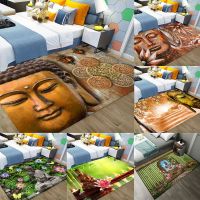 Living Room Buddhist Carpet Printed Pattern Bedroom Carpet Childrens Room Carpet Non-slip Bedside Mat Can Be Customized Yoga Mats