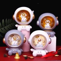 ☍ Astronaut decorative night light decorative LED table lamp and unique saving piggy bank