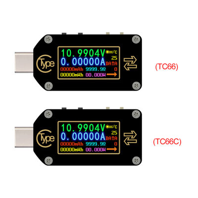 TC66TC66C Trigger USB-C Voltmeter Ammeter Voltage 2 Way Current Meter Multimeter PD Charger Battery USB Tester