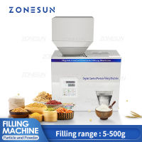 ZONESUN Powder Filling Machine 5-500กรัมแป้งเครื่องชั่งน้ำหนัก